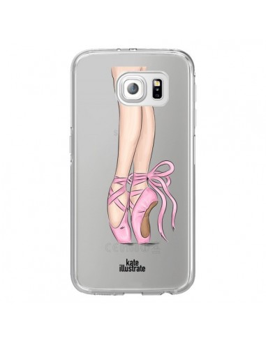 Coque Ballerina Ballerine Danse Transparente pour Samsung Galaxy S6 Edge - kateillustrate
