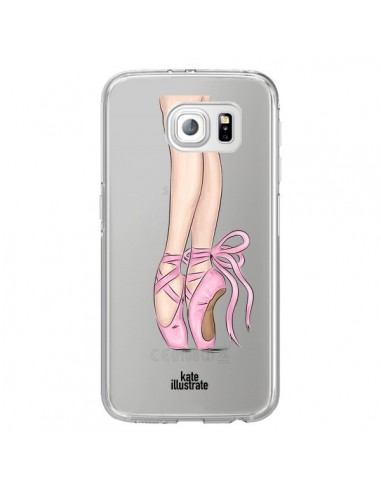 Coque Ballerina Ballerine Danse Transparente pour Samsung Galaxy S6 Edge - kateillustrate