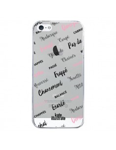 Coque iPhone 5/5S et SE Ballerina Ballerine Mots...
