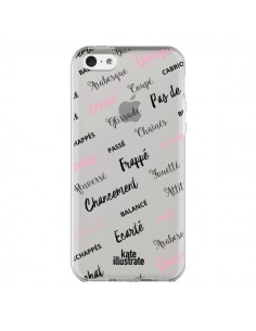 Coque iPhone 5C Ballerina Ballerine Mots Transparente -...