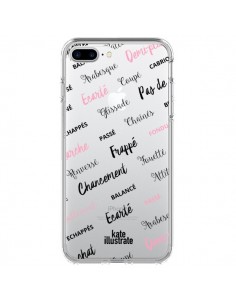 Coque iPhone 7 Plus et 8 Plus Ballerina Ballerine Mots...
