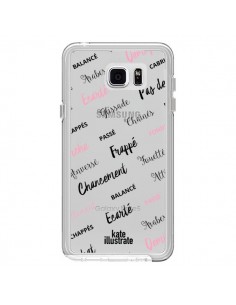 Coque Ballerina Ballerine Mots Transparente pour Samsung...
