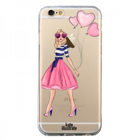 Coque iPhone 6 et 6S Legally Blonde Love Transparente - kateillustrate