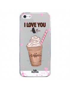 Coque iPhone 5/5S et SE I love you More Than Coffee Glace...