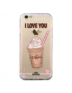 Coque iPhone 6 et 6S I love you More Than Coffee Glace...