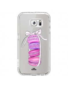 Coque Macarons Pink Purple Rose Violet Transparente pour...