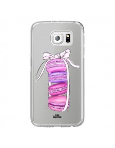 Coque Macarons Pink Purple Rose Violet Transparente pour...