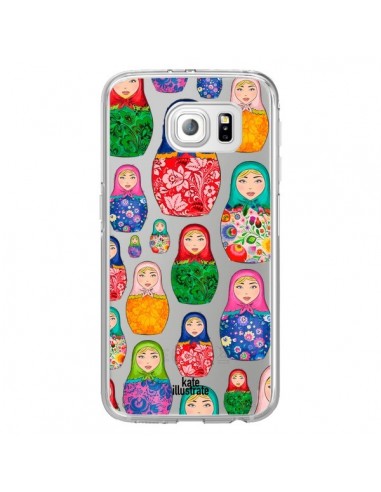 Coque Matryoshka Dolls Poupées Russes Transparente pour Samsung Galaxy S6 Edge - kateillustrate