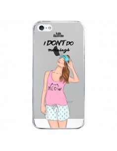 Coque iPhone 5/5S et SE I Don't Do Mornings Matin...