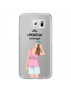 Coque I Don't Do Mornings Matin Transparente pour Samsung...