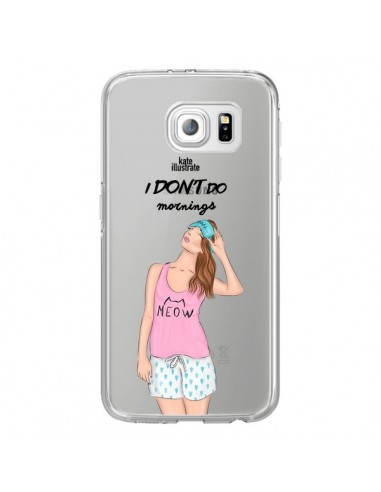 Coque I Don't Do Mornings Matin Transparente pour Samsung Galaxy S7 Edge - kateillustrate