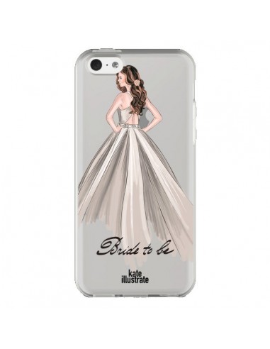 Coque iPhone 5C Bride To Be Mariée Mariage Transparente - kateillustrate