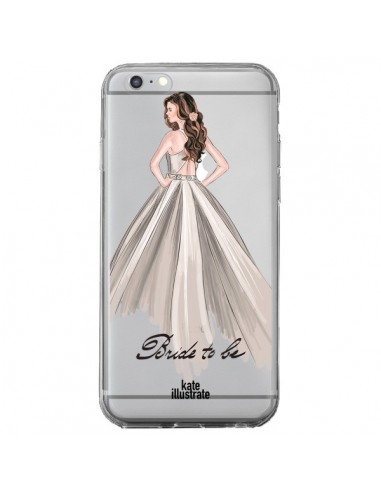 Coque iPhone 6 Plus et 6S Plus Bride To Be Mariée Mariage Transparente - kateillustrate