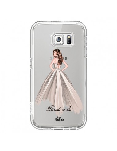 Coque Bride To Be Mariée Mariage Transparente pour Samsung Galaxy S6 - kateillustrate