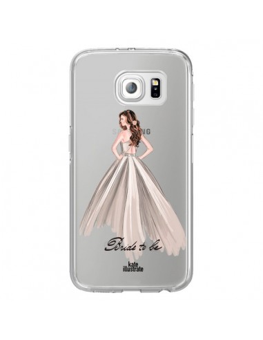 Coque Bride To Be Mariée Mariage Transparente pour Samsung Galaxy S6 Edge - kateillustrate