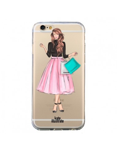 Coque iPhone 6 et 6S Shopping Time Transparente - kateillustrate