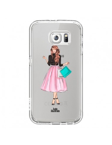 Coque Shopping Time Transparente pour Samsung Galaxy S6 - kateillustrate