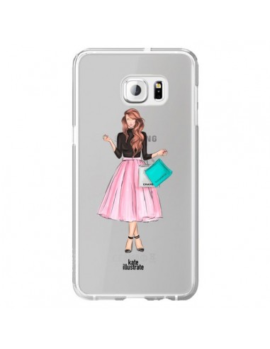 Coque Shopping Time Transparente pour Samsung Galaxy S6 Edge Plus - kateillustrate