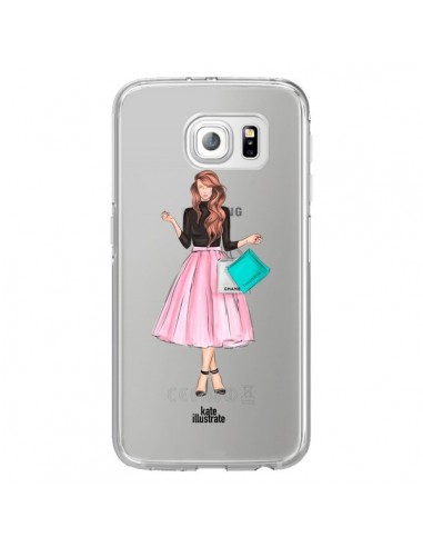 Coque Shopping Time Transparente pour Samsung Galaxy S7 Edge - kateillustrate