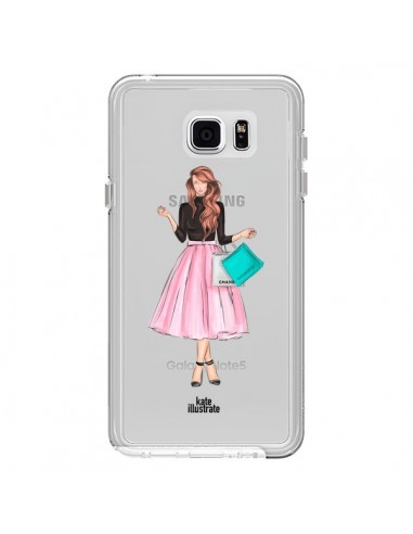 Coque Shopping Time Transparente pour Samsung Galaxy Note 5 - kateillustrate