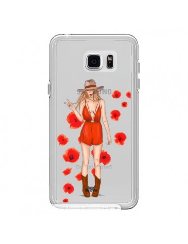 Coque Young Wild and Free Coachella Transparente pour Samsung Galaxy Note 5 - kateillustrate