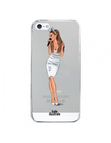 Coque iPhone 5/5S et SE Ice Queen Ariana Grande Chanteuse Singer Transparente - kateillustrate