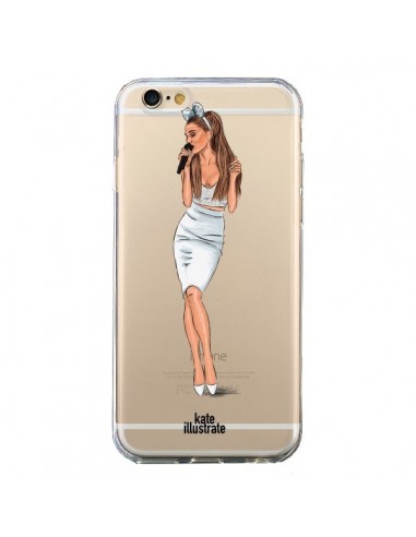 Coque iPhone 6 et 6S Ice Queen Ariana Grande Chanteuse Singer Transparente - kateillustrate