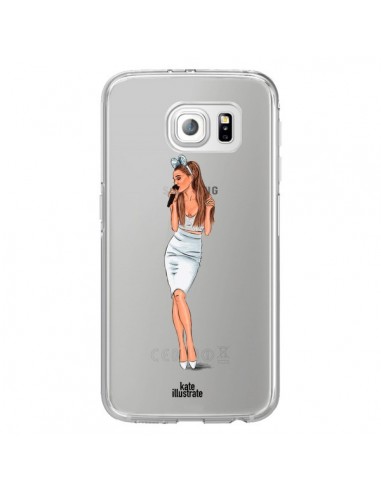 Coque Ice Queen Ariana Grande Chanteuse Singer Transparente pour Samsung Galaxy S6 Edge - kateillustrate