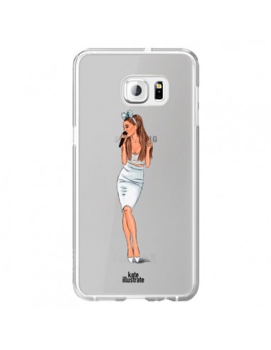 Coque Ice Queen Ariana Grande Chanteuse Singer Transparente pour Samsung Galaxy S6 Edge Plus - kateillustrate