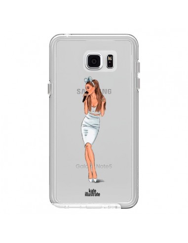 Coque Ice Queen Ariana Grande Chanteuse Singer Transparente pour Samsung Galaxy Note 5 - kateillustrate
