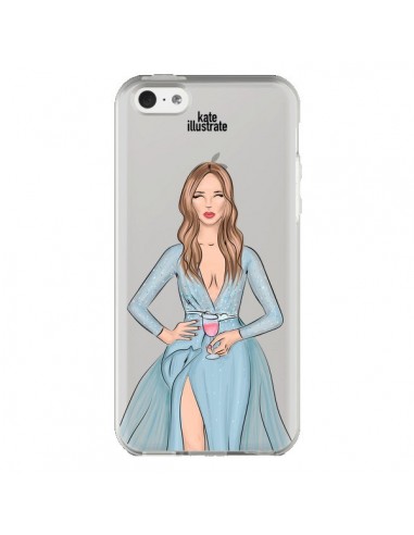 Coque iPhone 5C Cheers Diner Gala Champagne Transparente - kateillustrate