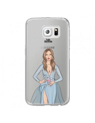 Coque Cheers Diner Gala Champagne Transparente pour Samsung Galaxy S6 Edge - kateillustrate