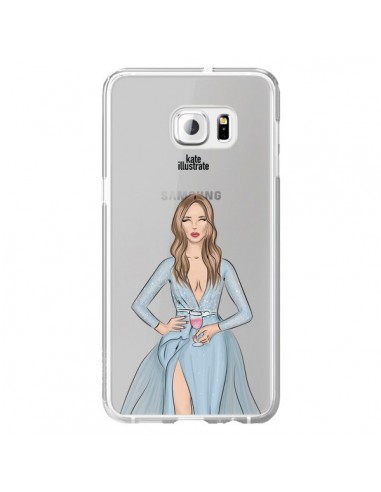 Coque Cheers Diner Gala Champagne Transparente pour Samsung Galaxy S6 Edge Plus - kateillustrate