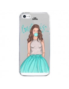 Coque iPhone 5/5S et SE Bubble Girls Tiffany Bleu...