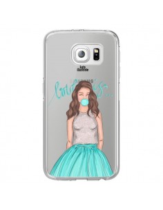 Coque Bubble Girls Tiffany Bleu Transparente pour Samsung...