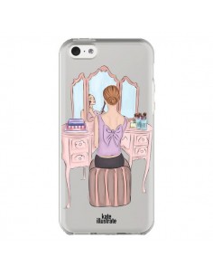 Coque iPhone 5C Vanity Coiffeuse Make Up Transparente -...