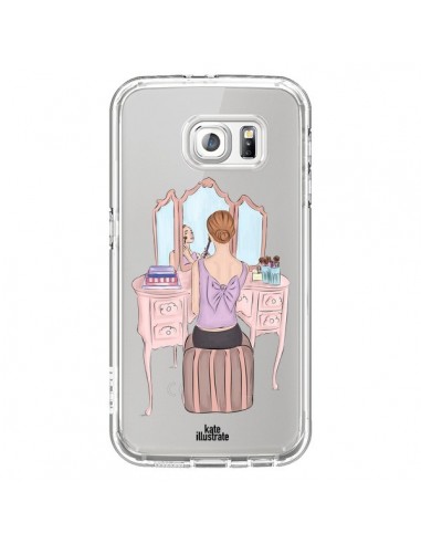 Coque Vanity Coiffeuse Make Up Transparente pour Samsung Galaxy S6 - kateillustrate