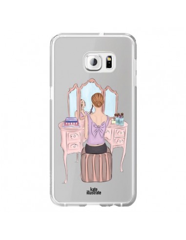 Coque Vanity Coiffeuse Make Up Transparente pour Samsung Galaxy S6 Edge Plus - kateillustrate