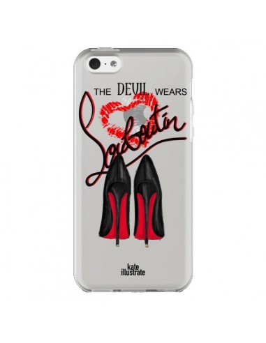 Coque iPhone 5C The Devil Wears Shoes Demon Chaussures Transparente - kateillustrate