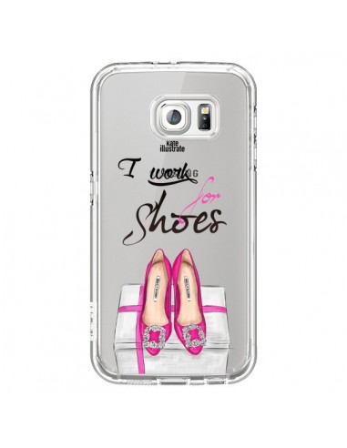 Coque I Work For Shoes Chaussures Transparente pour Samsung Galaxy S6 - kateillustrate