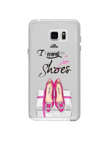 Coque I Work For Shoes Chaussures Transparente pour Samsung Galaxy Note 5 - kateillustrate