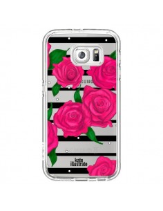 Coque Roses Rose Fleurs Flowers Transparente pour Samsung...