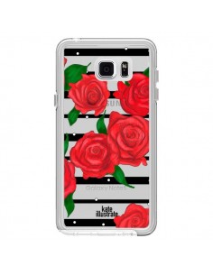 Coque Red Roses Rouge Fleurs Flowers Transparente pour...