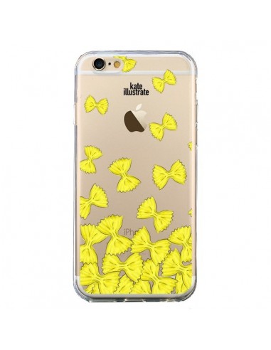 Coque iPhone 6 et 6S Italian Pasta Pates Italiennes Transparente - kateillustrate