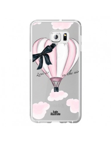 Coque Love is in the Air Love Montgolfier Transparente pour Samsung Galaxy S6 Edge Plus - kateillustrate