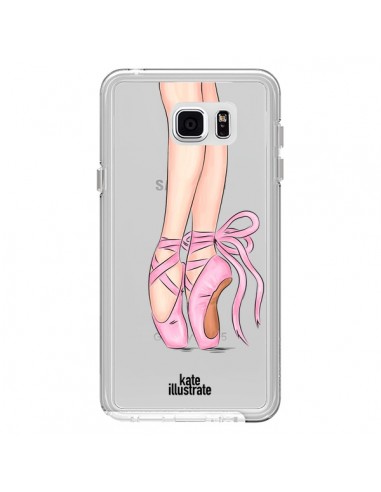 Coque Ballerina Ballerine Danse Transparente pour Samsung Galaxy Note 5 - kateillustrate