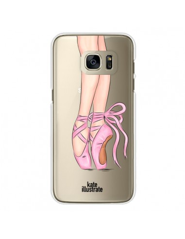 Coque Ballerina Ballerine Danse Transparente pour Samsung Galaxy S7 Edge - kateillustrate
