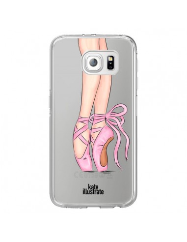 Coque Ballerina Ballerine Danse Transparente pour Samsung Galaxy S6 Edge - kateillustrate