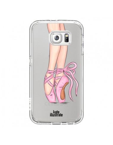 Coque Ballerina Ballerine Danse Transparente pour Samsung Galaxy S6 - kateillustrate