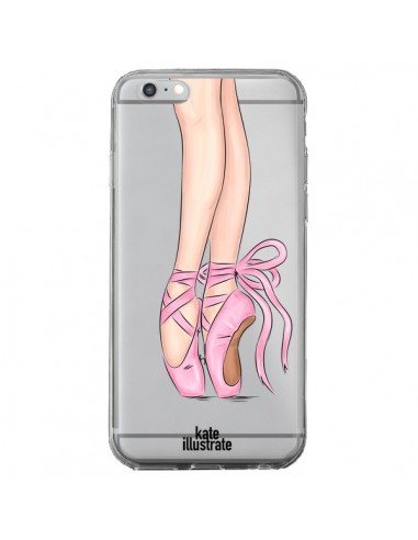Coque Ballerina Ballerine Danse Transparente pour iPhone 6 Plus et 6S Plus - kateillustrate